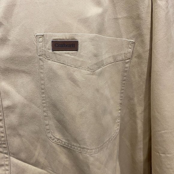 Carhartt Men's Midweight Work Shirt Size 2 XL, XXL, Mustard Yellow, Short Sleeve - Picture 4 of 10